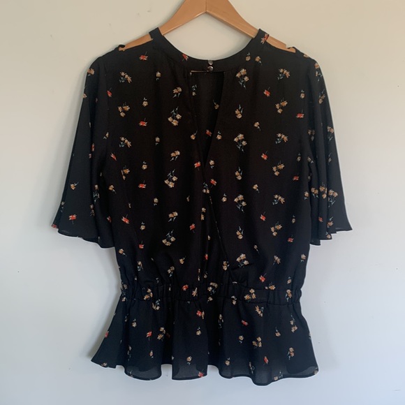 Flared dressy blouse L DONATED - Picture 5 of 9